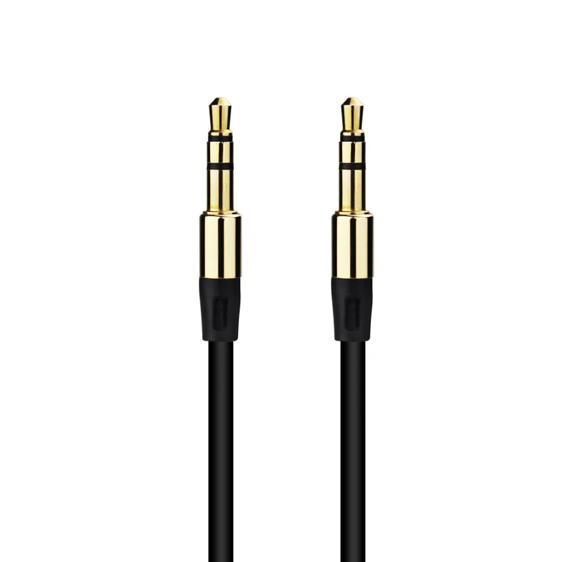 1M AUX Cable Jack 3.5mm Audio Male Speaker Cord for Headphones Car Xiaomi Redmi 5 plus Oneplus Gold-plated iPhone |