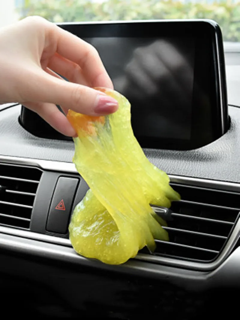 

2pcs Car Cleaner Glue Panel Air Vent Outlet Dashboard Laptop Home Magic Cleaning Tool Mud Remover Gap Dust Dirt Cleaner Soft Gel