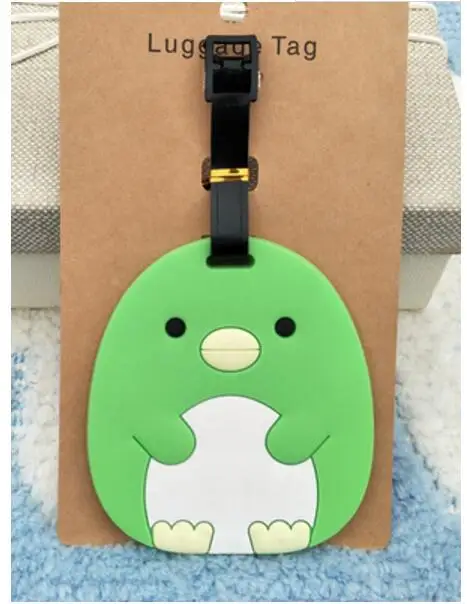 see chart IVYYE Sumikko gurashi ролевые аниме аксессуары для путешествий багажная бирка на чемодан ID адрес портативные бирки багажные этикетки подарок новинка - Цвет: see chart
