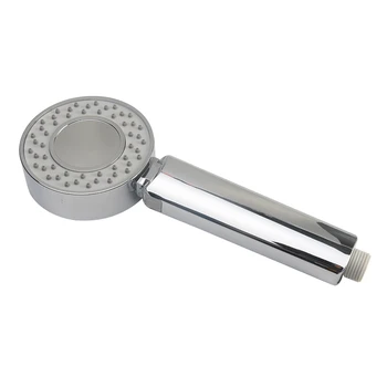 

Double-sided Shower Head Water Saving Round ABS Chrome Booster Good Flexibility Bath Shower High Pressure Handheld Hand Shower