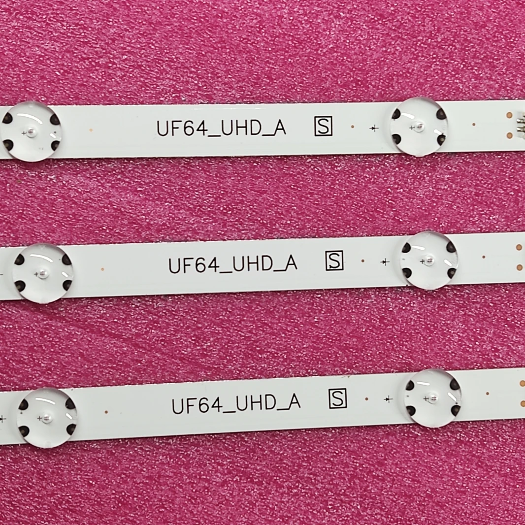 3 шт. светодиодный подсветка полосы для LG 43uh619v 43uh610v 43UH620V 43UH6030 43UF6407 HC430DGN-SLNX1 UF64_UHD_A