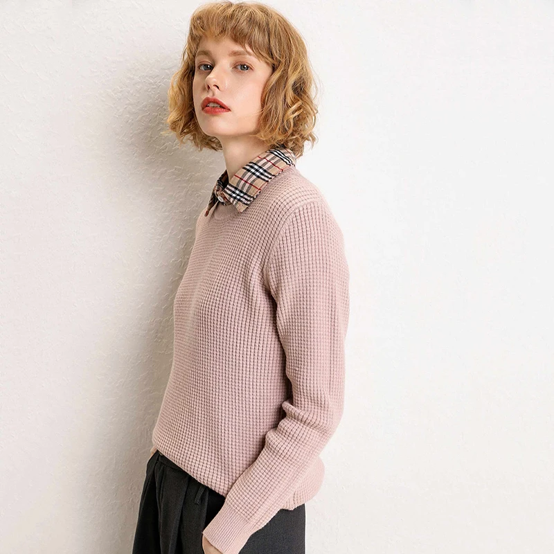 Зима плюс размер теплые кашемировые свитера и пуловеры женские Осень мягкий