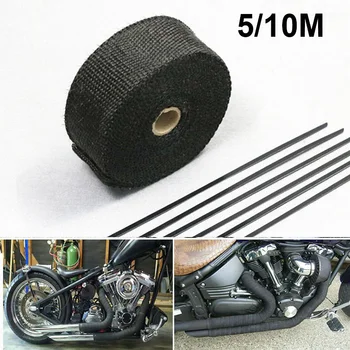 

Motorcycle Exhaust Thermal Tape Heat Shield Cover For YAMAHA V STAR 1100 FZ1N XVS 950 TRACER 700 R1 2008 BWS 125 VINO R25