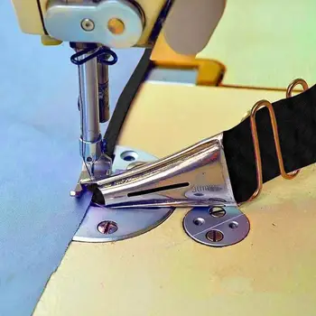 

18mm Curve Edge Bias Binder for lockstitch machine Binding of curve edge Right-Angle Edging Tube Four-Fold Curling Device 5FM
