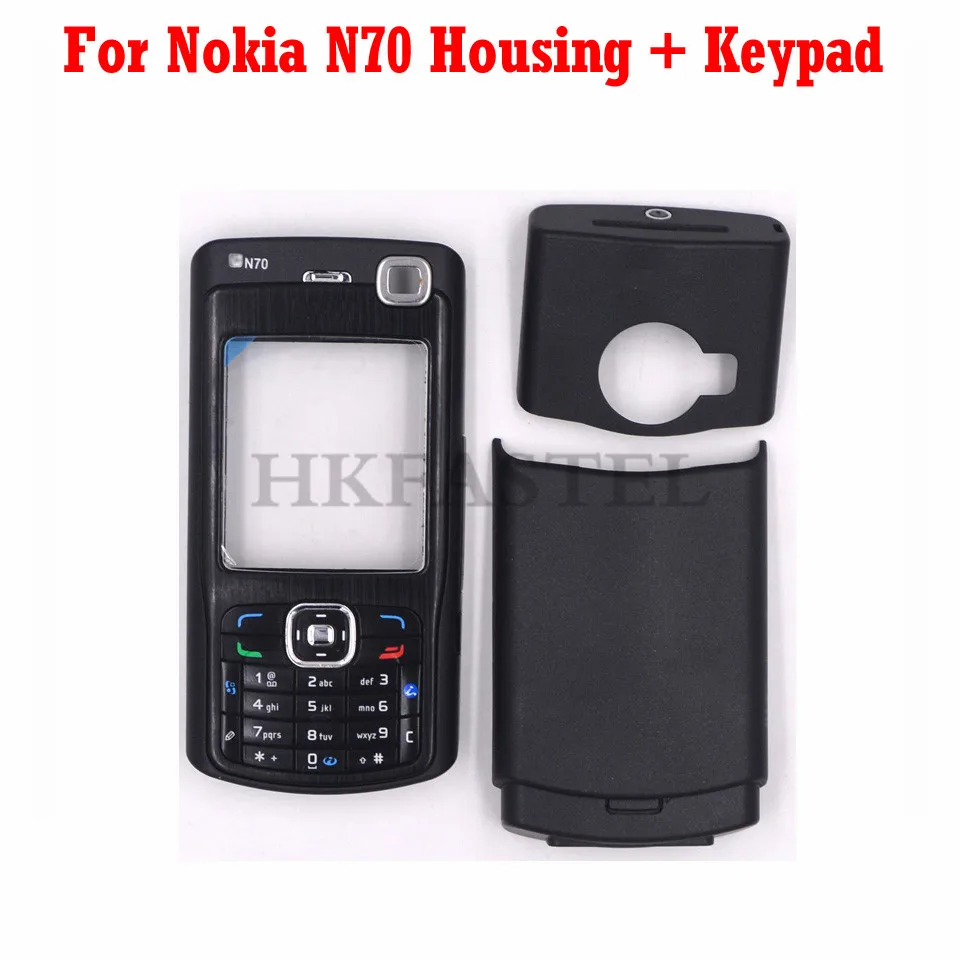 Для мобильного телефона Nokia N70 лицевой корпус с задней крышкой батареи+ английская клавиатура