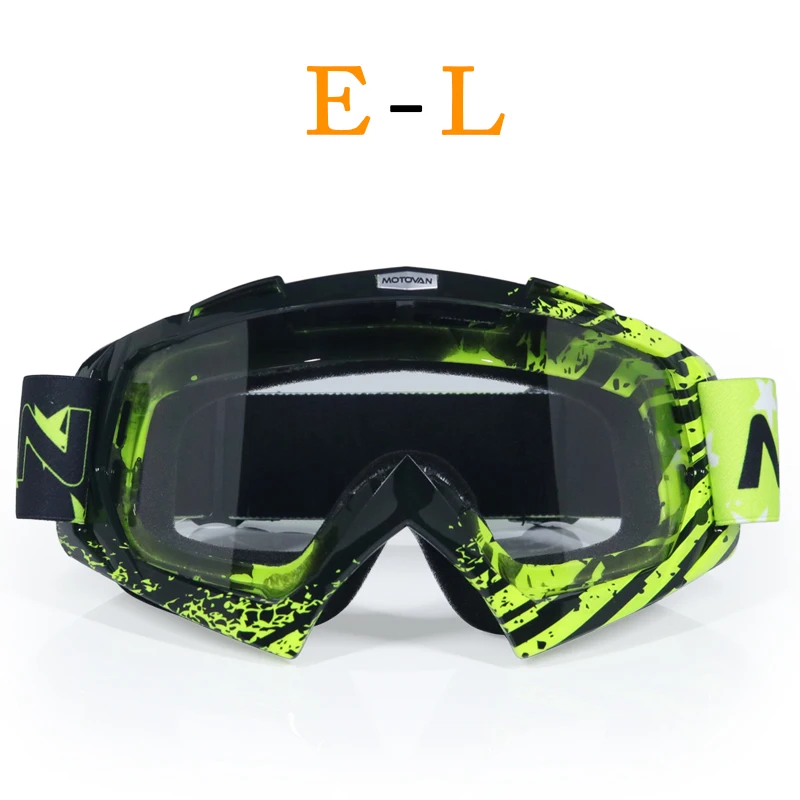 Лыжные очки gear s гибкий кросс-шлем маска для лица мотокросса очки ATV Dirt Bike UTV очки gear очки - Цвет: L2
