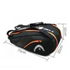 HEAD Tennis Rackets Bag 6 Pieces Hard Shell Sports Bag Large Capacity 9 Badminton Racquets Backpack Men Women Tenis Squash Padel 2