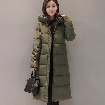 

Long warm thicken winter jacket women snow wear cotton padded outerwear for women womens coat plus size 3XL parka high quality