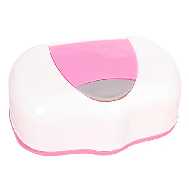 Home Car Press Automatic Baby Wipes Wet Tissue Box Case Holder Organizer Kitchen Storage Supplies Double color wet wipes box 3