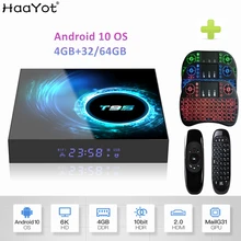 Android 10 tv Box H616 Четырехъядерный 4 ГБ 32 ГБ 64 Гб 2,4G WiFi Google Play 6K Smart Android Box медиаплеер телеприставка T95