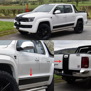 

Car accessories car exterior car hood side door and tail door handle insert graphic Vinyl car sticker for AMAROK 2015-2018