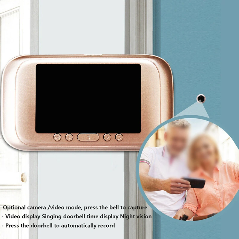 

3.5 Inch Digital Peephole Viewer Door Eye Doorbell Video Door Peep Hole Camera