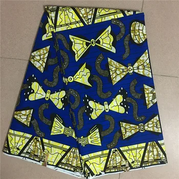 

African Lattice Print Fabric High Quality African Fabric Real Veritable Wax 6 Yards/lot Guaranteed Wax