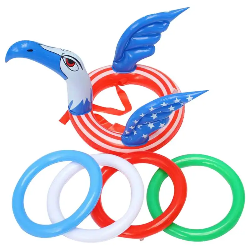 

1pc Inflatable Water Toy Throwing Ring Toy Funny Toss Game Toy Interactive Throwing Ring for Swimming Pool Kids Party