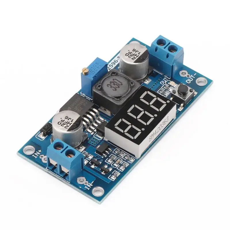 LM2596 Display Blue 1 шт. 3A Регулируемый DCDC LM2596 LM2596S вход 4 V-35 V Выход 1,23 V-30 В постоянного тока dc понижающий Питание Регулятор модуль - Цвет: LM2596 Display Blue