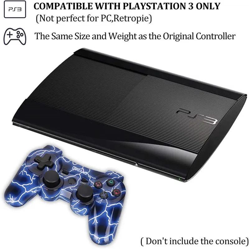 Беспроводной контроллер управления Bluetooth для sony PS3 Bluetooth 2,4 ГГц Джойстик управления геймпад для Playstation 3 переключатель управления Лер