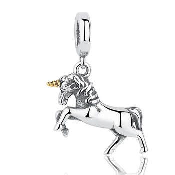 

CodeMonkey Authentic 100% 925 Sterling Silver Unicorn Horse Charms Fit Original Design Bracelet Making Fashion Jewelry DIY 1610