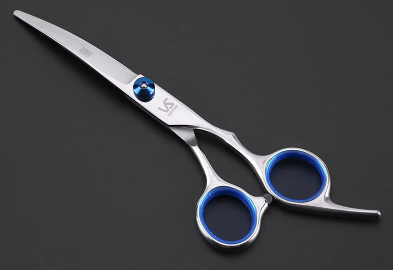 curve scissor Ножницы для стрижки собак, ножницы для домашних животных, машинки для стрижки волос для собак, профессиональные собачьи Парикмахерские ножницы для прореживания, ножницы - Цвет: curve scissor