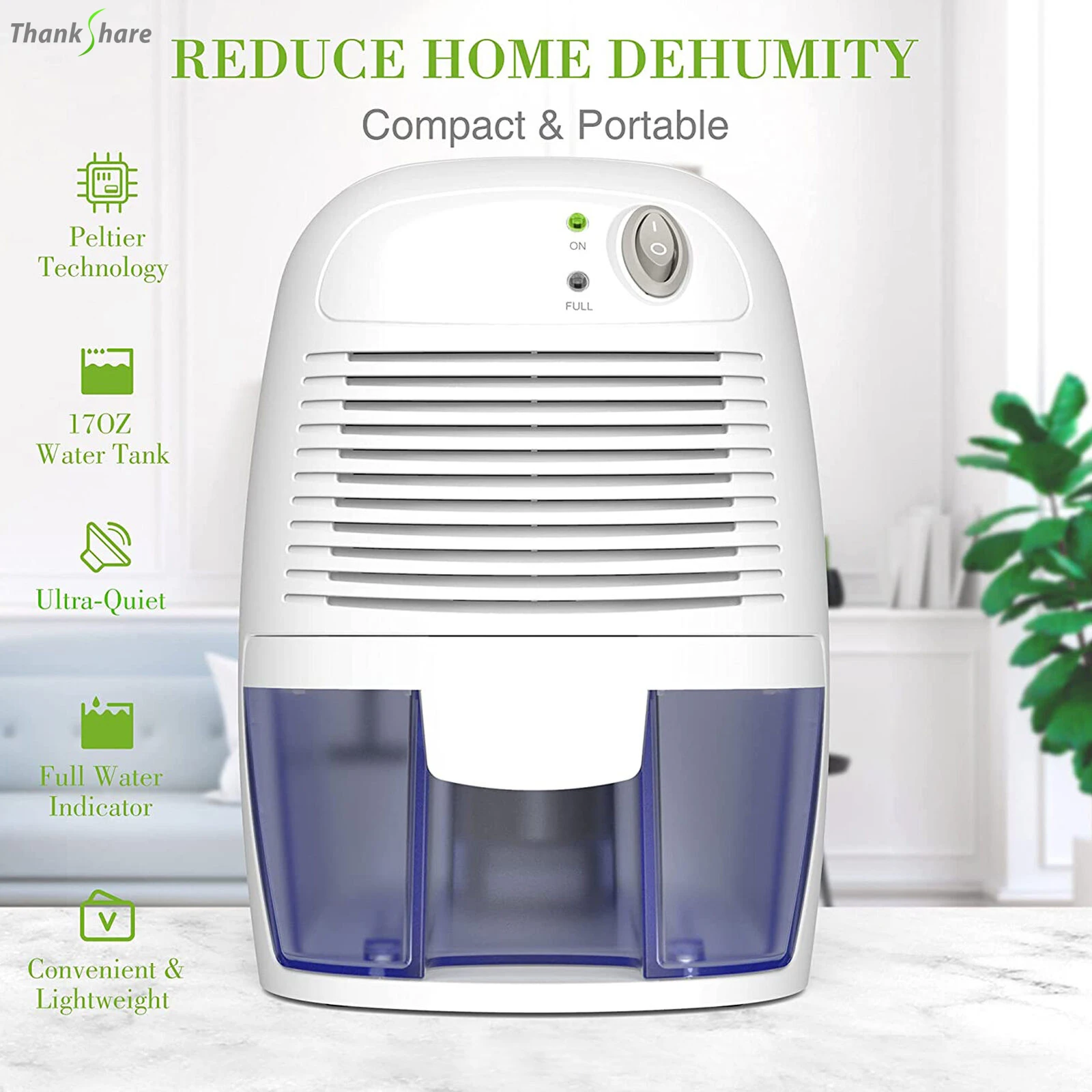 Xiaomi New Portable Dehumidifer 1000ml Water Tank Dehumidifier For Home  Bathroom Basement Deshumidificador Portable Dehumidife - AliExpress