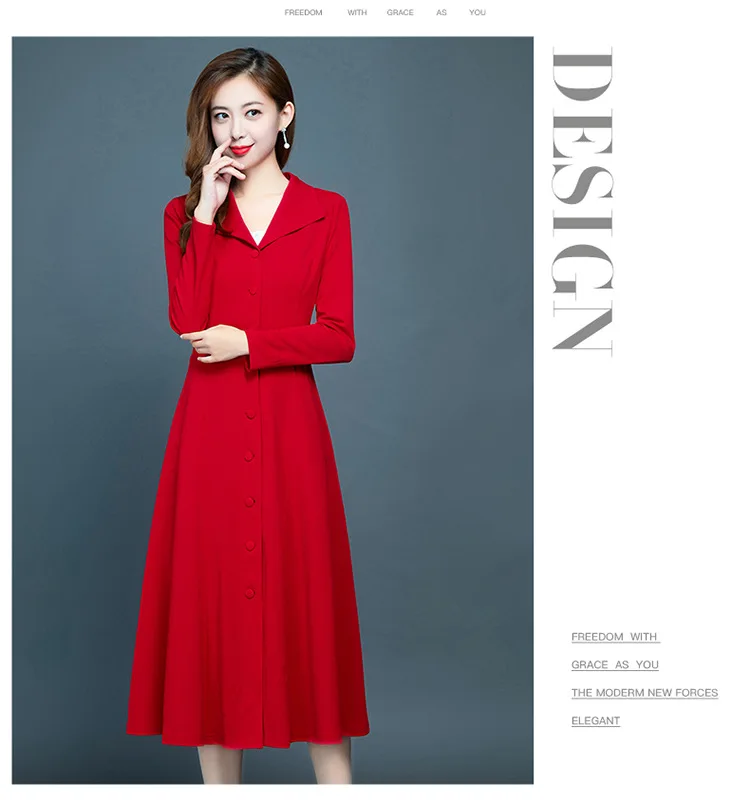 Elegant Trench Coat Women's Mid-length Autumn Clothing New Style Debutante Slim Fit Long Sleeve Fold-down Collar over-the-K