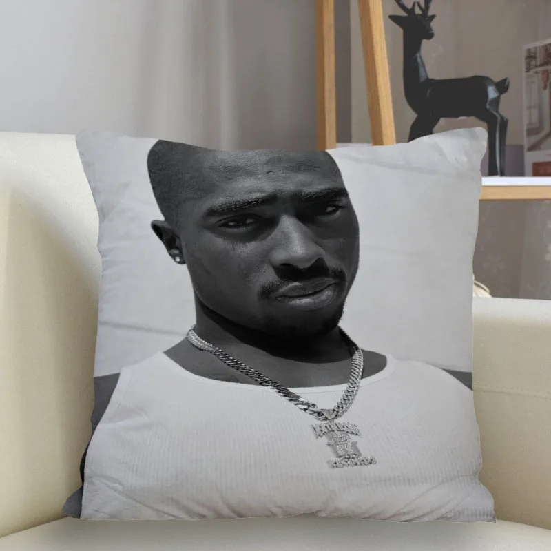 2pac クッション　ヒップホップ Musife New Custom 2Pac Tupac Pillowcase Sofa Decorative Cushion
