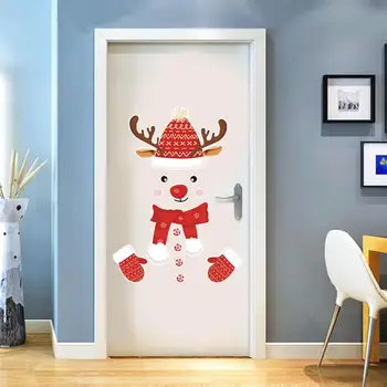 

Santa Claus Wall Sticker Merry Christmas Refrigerator christmas festival decoration living room Home window glass door stickers