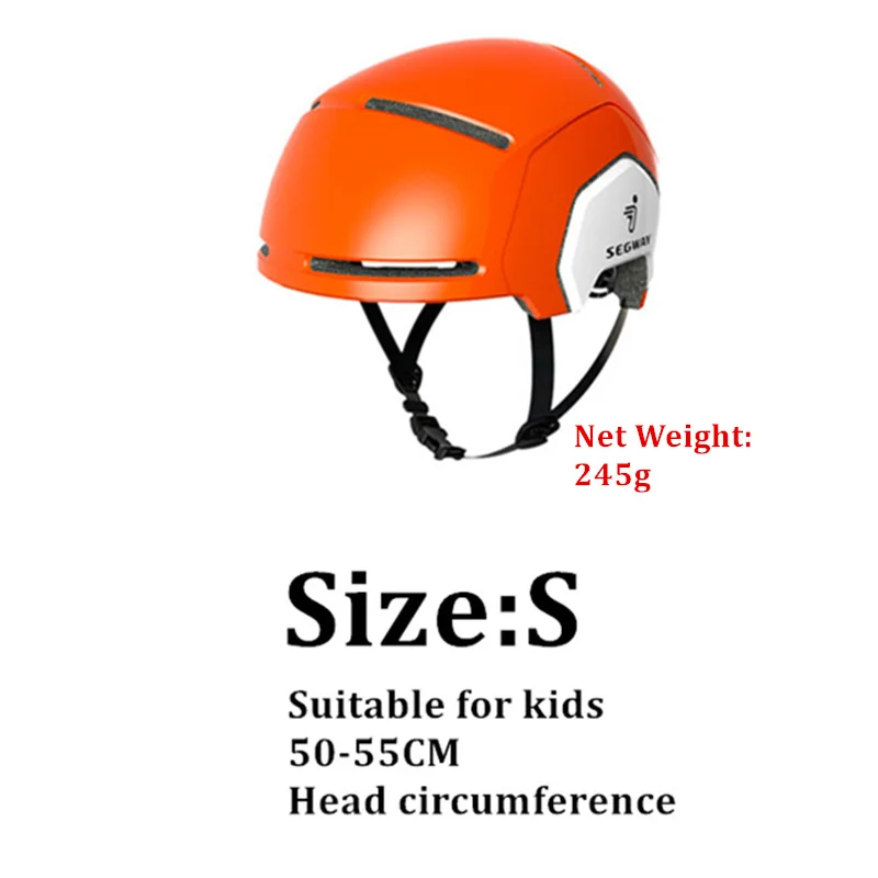 JayCreer-Ninebot Segway Helmet for Kids, Head Circumference: 50-55cm