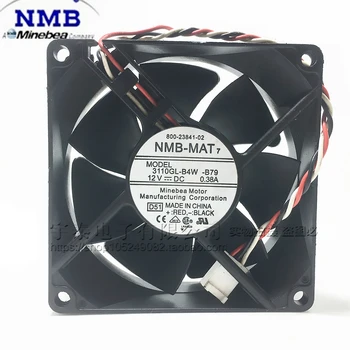 

For NMB 8025 8cm 80mm 3110KL-04W-B79 2851 2821 switch DC 12V 0.38A server inverter cooling fan 80x80x25mm