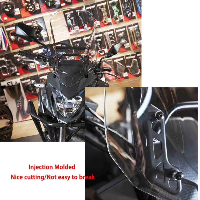 For Honda CB500X 2016 2017 2018 2019 2020 Motorcycle Windscreen Windshield Deflector Protector Motorcycle Wind Screen CB 500 X (26)