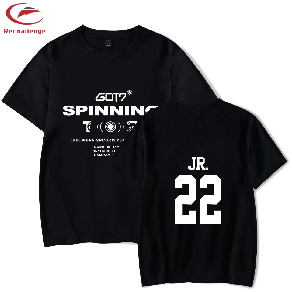 

GOT7 2019 Summer T Shirts Men Cotton Short Sleeve Tops and Tee Kpop GOT7 Print Clothe for men Fashion Tee Shirts