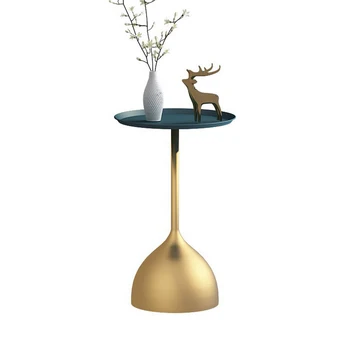 

Nordic Creative Marble Small Coffee Table Living Room Sofa Side Table Simple Modern Wrought Iron Small Round Table Minimalist