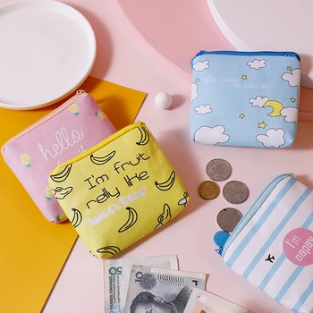 

Mini Cartoon Sanitary Napkin Bag Coin Purse Coin Pouch Kawaii Purse Portable Travel Tampon Storage Bag Zipper Pouch Toiletry Bag