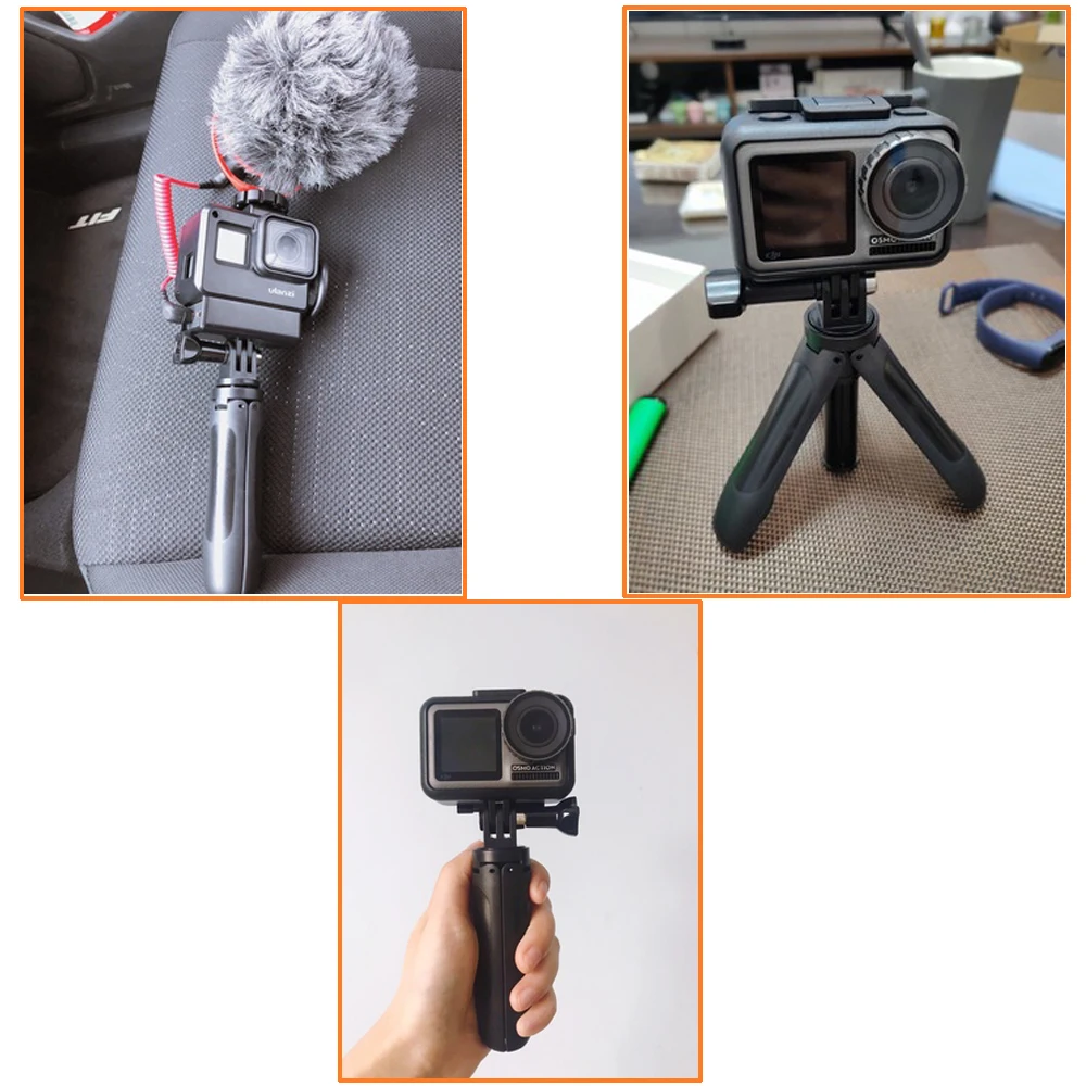 TUYU2019 складной штатив выдвижной мини монопод ручка селфи палка для DJI OSMO Gopro Hero 8 eken YI ручные аксессуары