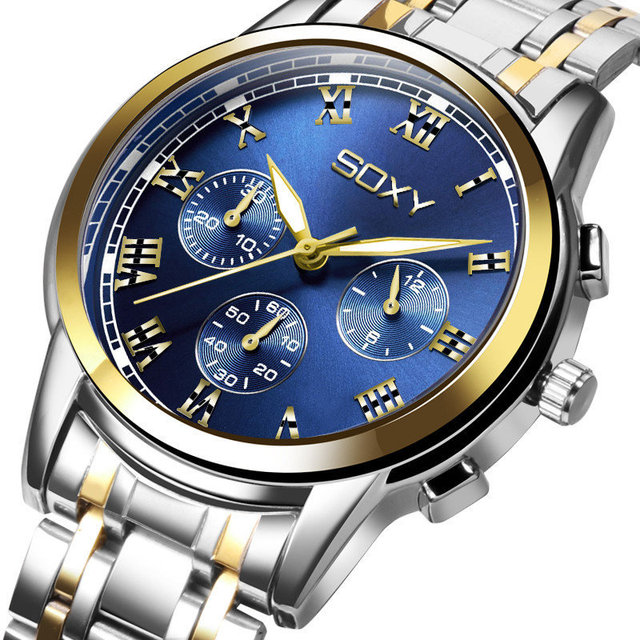 New Luxury Watch Men Business Quartz Watch Full Steel Silver Wristwatch Reloj Hombre Male Clock fashion masculino relogio