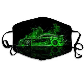 

Dust Mask, Fierces Teeth Face Mask with Adjustable Earloops Breathable Reusable Outdoor Mouth Cover for Adults Kids