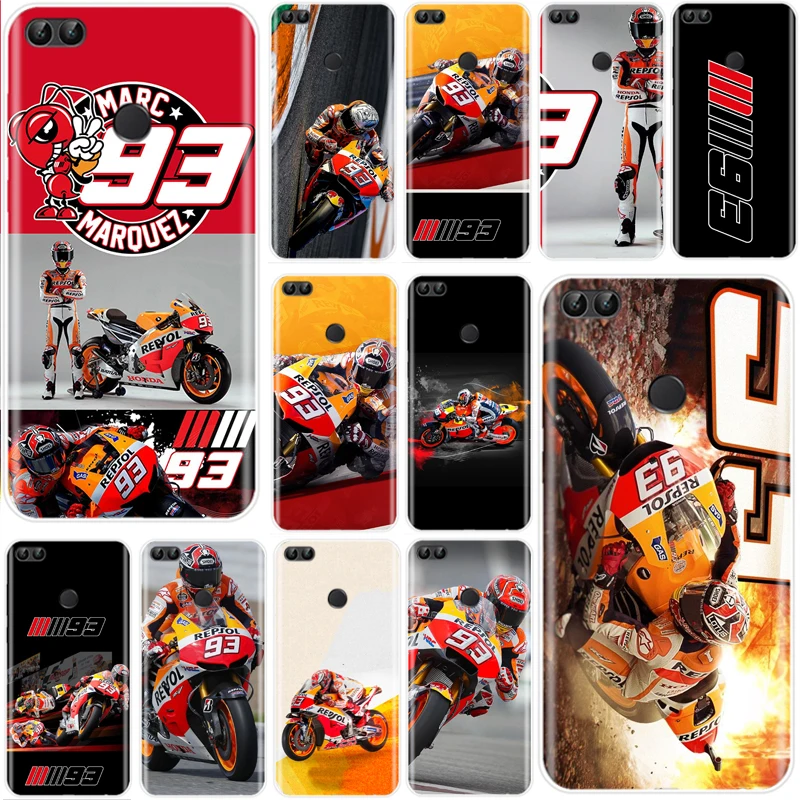 Марка Marc marquez Moto Gp 93 крышка чехол для телефона из мягкого силикона ТПУ с рисунком для телефона чехол для Huawei P9 P10 P20 P30 lite P20 P30 PRO P9 P10 P20 плюс