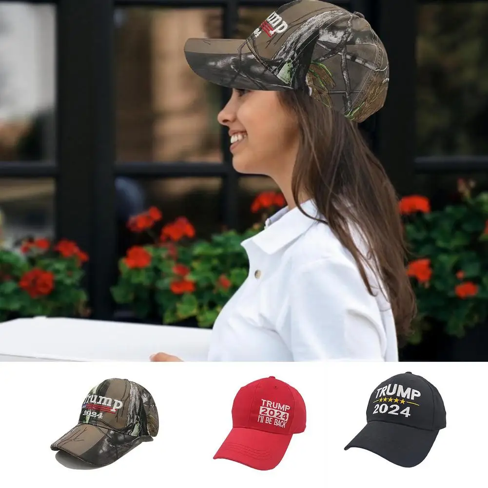 New Baseball Hat American President Camouflage Baseball Cap Men Women Hip Hop Hat ​Trucker