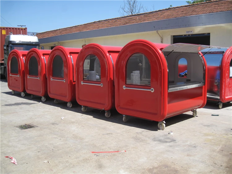 Австралийский продовольственный грузовик 220E Передвижной Прицеп для еды с двумя