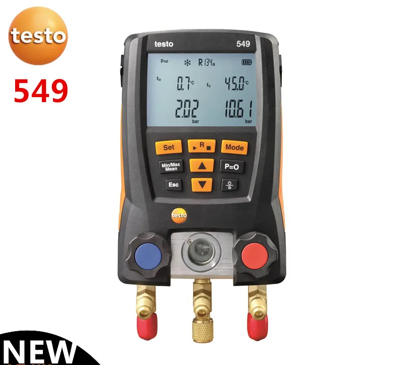 549 Digital Manometro Frigorifero Servizio Gauge Meter Sistema Di Misura Precisa 2 Valvole Di Sistema Per Hvac 0560 0550