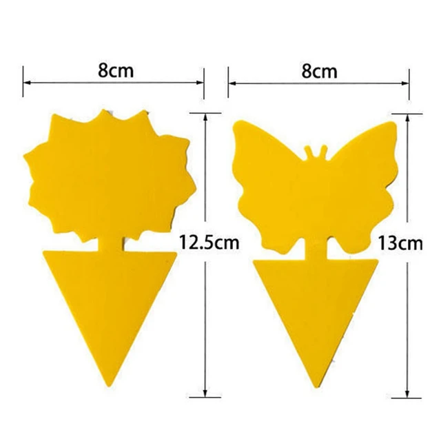 Flie Csapda Hibák Ragadós Fedélzeti Otthoni Kert Kettős Oldalú, Repülő Növényi Rovar Fogó Kertészeti Szerszámok Virág Alakú Fogás - Image 5