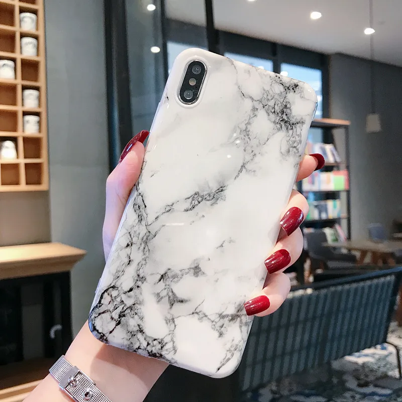 Мраморный чехол для Coque iphone 11 Pro Max 7 XS MAX чехол из мягкого ТПУ задняя крышка для iphone 6 6S 7 8 Plus iphone X XR чехол - Цвет: 2