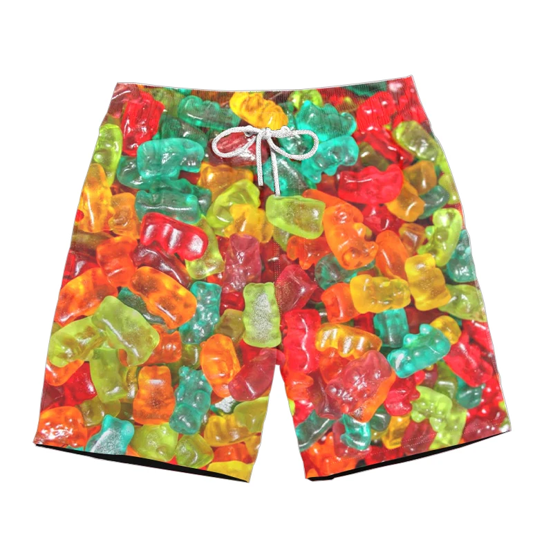 summer new style Fashion shorts food Banana /apple / orange bokeh Print 3d Casual Men Women Shorts Cool Casual shorts