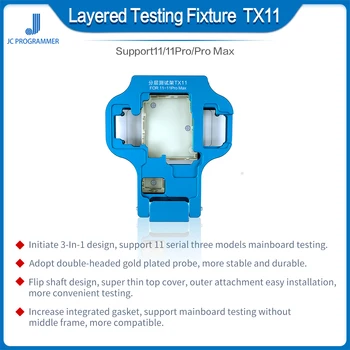 

2020 JC Layered Testing Fixture TX11 motherboard tester no need remove middle frame for iP 11 Pro 11 Pro Max motherboard repair