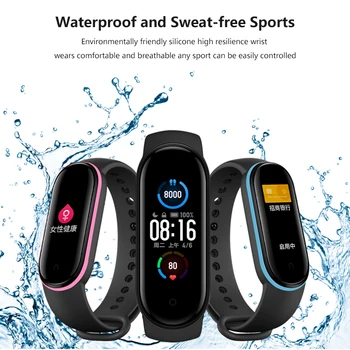 

For Xiaomi Mi Band 5 Replacement Strap Wristband Watch Band Strap Silicone Sport Smaetwatch Bracelet Band Smart Accessories