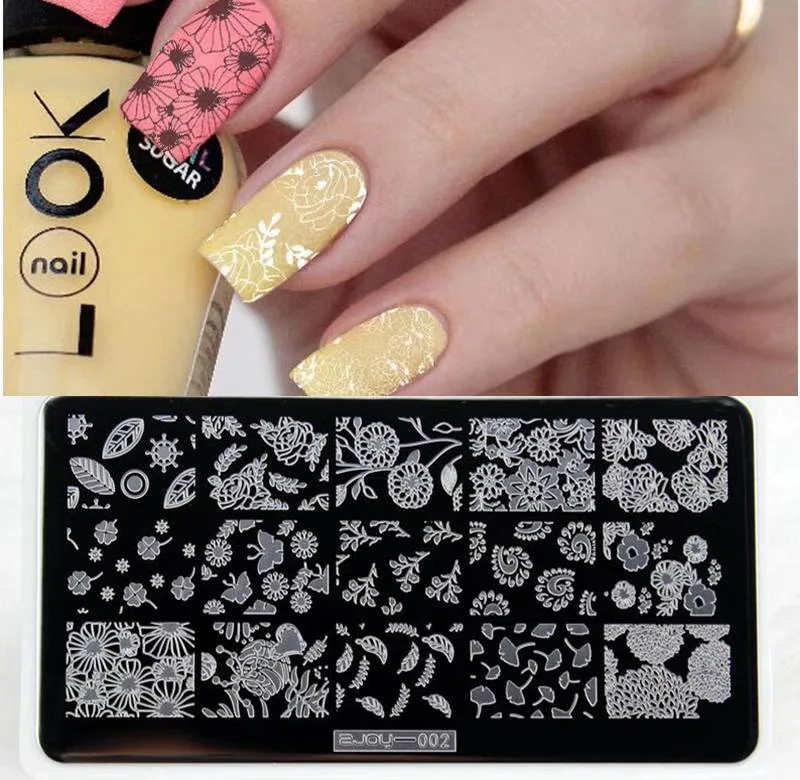 10 шт. 6*12 см Высокое качество дизайн ZJOYNail изображение пластины шаблон ногтей Красота штамп для ногтей диск, дизайн ногтей штамповка ZJOY11-20