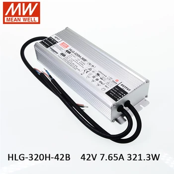 

MEAN WELL HLG-320H-42B 42V Dimmable LED driver 110V/220V AC to 42V DC 7.65A 320W waterproof IP67 LED Power Supply Dimming SMPS