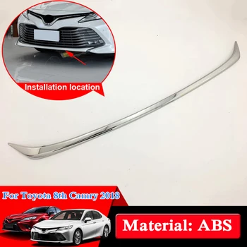 

QCBXYYXH Car Styling ABS Car Front Bumper Lip Cover Strip Front Bottom Bumper Molding Grill Trim For Toyota 8th Camry 2018 2019