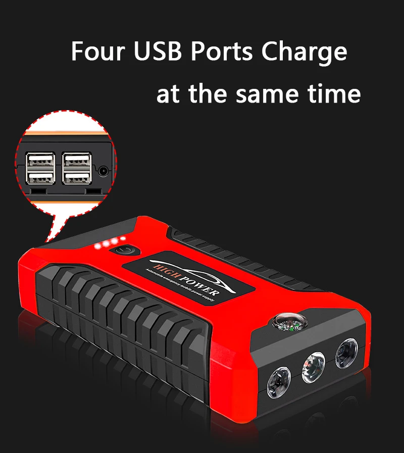 High Capacity 12V 20000mAh Car Jump Starter Power Bank Portable for Mobile Phone Tablet Auto Jumper Engine Battery Car Emergency best power bank