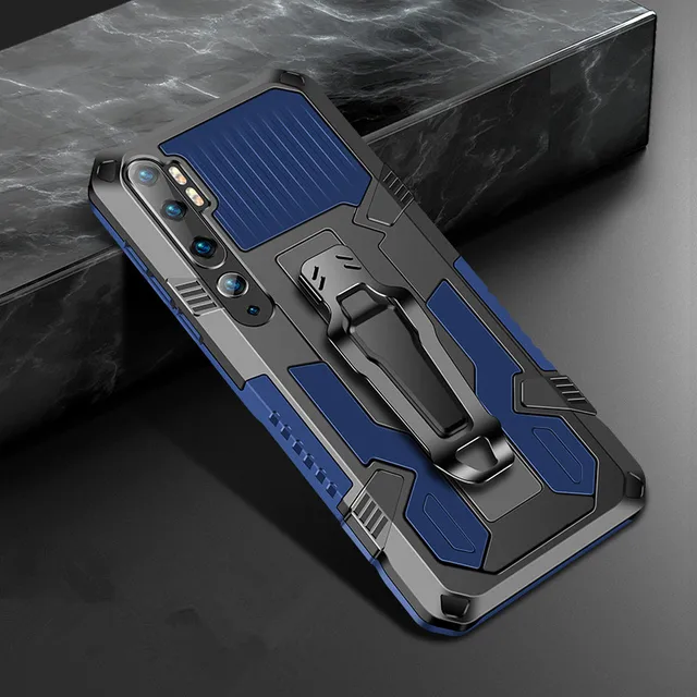 Luxury Shockproof Armor Phone Case For Xiaomi Redmi Note 10X 9 9A 9C 9S Pro Max Rugged Metal Aluminum Magnetic Anti-fall Cover Blue