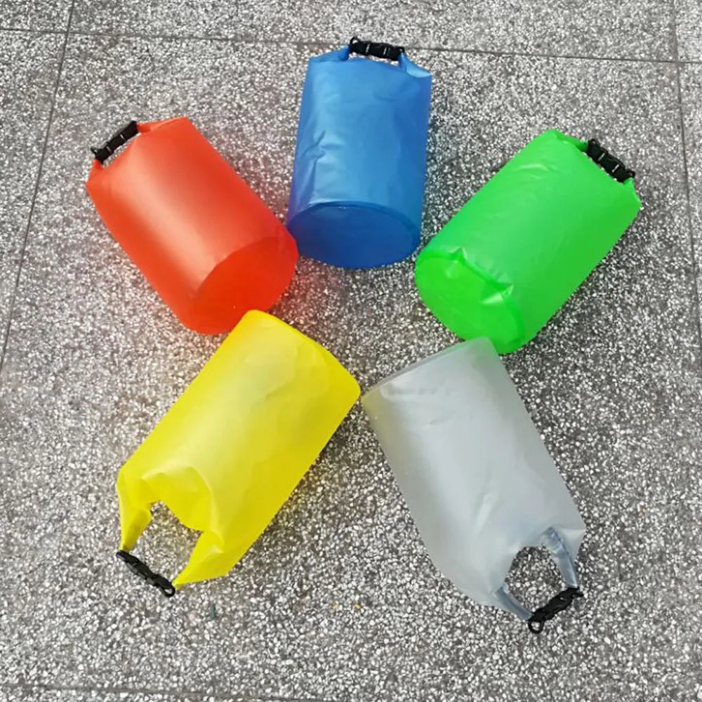 

Customizable PVC Waterproof Bags Shoulder Transparent Waterproof Bag Outdoor Sports Drifting Pack Survival Kits Clothing Storage